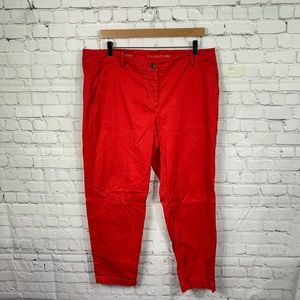 Talbots Red The Weekend Chino Pants Size 14P